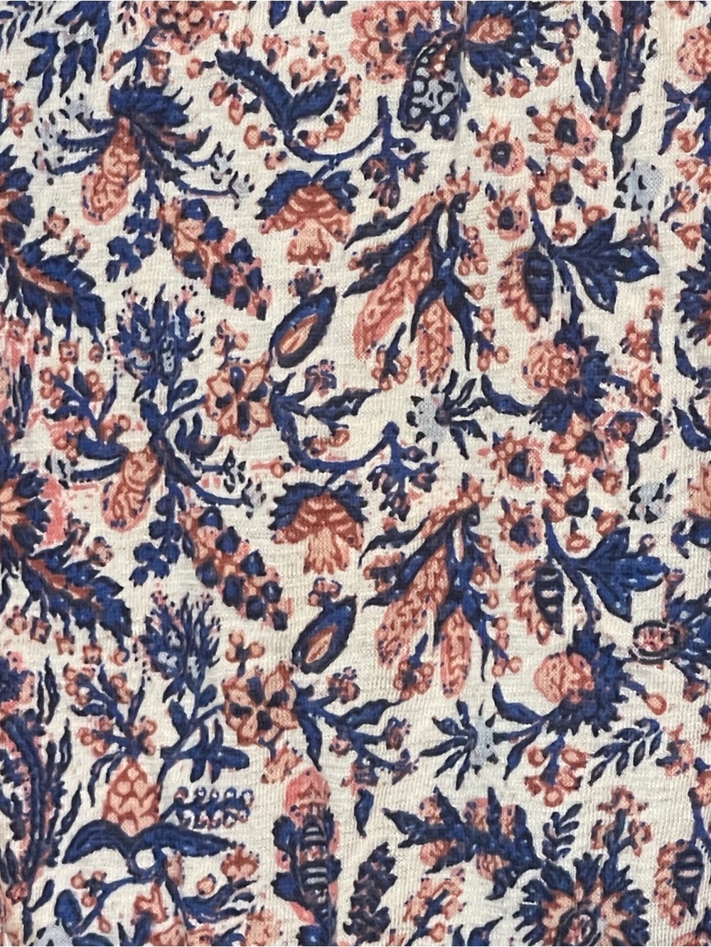 Lucky Brand Navy & Rust Floral Lace-Trim Tank - Picture 4 of 6